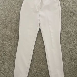Express super soft twill skinny high rise pant in cream